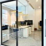 FP-Products Sound-isolating glass sliding door closed